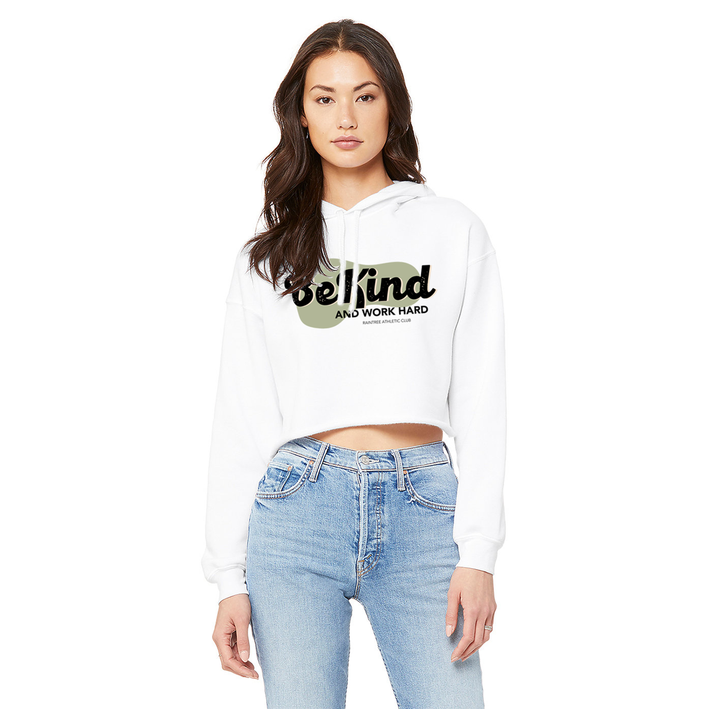 Be Kind Ladies Crop Hoodie