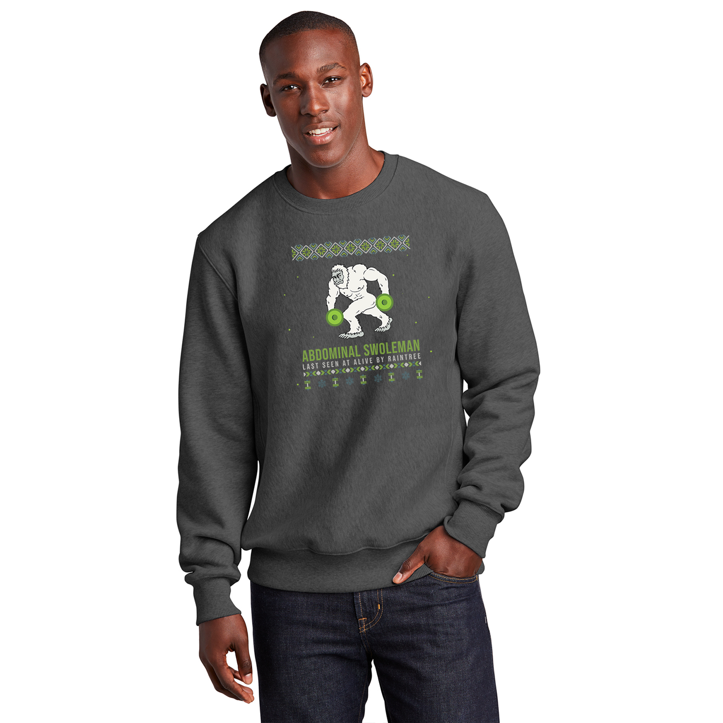 Alive Abdominal Swoleman Unisex Crew