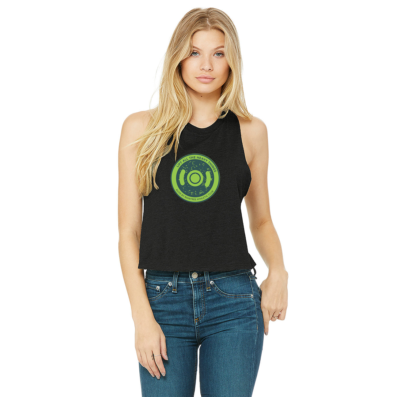 Lift Heavy Things Ladies Crop Tank