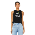 White Mountain Ladies Racerback Cropped Tank